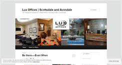 Desktop Screenshot of luxoffices.wordpress.com