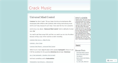 Desktop Screenshot of crackmusic.wordpress.com