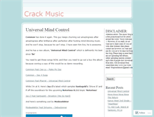 Tablet Screenshot of crackmusic.wordpress.com