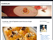 Tablet Screenshot of cookinlab.wordpress.com