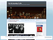 Tablet Screenshot of mylifeaccordingtomeandmeonly.wordpress.com