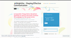 Desktop Screenshot of brightlitecommunications.wordpress.com