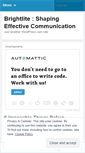 Mobile Screenshot of brightlitecommunications.wordpress.com