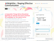 Tablet Screenshot of brightlitecommunications.wordpress.com