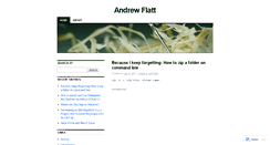 Desktop Screenshot of andrewflatt.wordpress.com