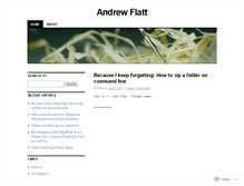 Tablet Screenshot of andrewflatt.wordpress.com