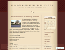 Tablet Screenshot of katzenverein.wordpress.com