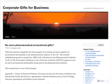 Tablet Screenshot of codecorporategifts.wordpress.com