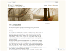 Tablet Screenshot of merlynthemage.wordpress.com