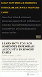 Mobile Screenshot of how2hackinstagram.wordpress.com