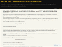 Tablet Screenshot of how2hackinstagram.wordpress.com