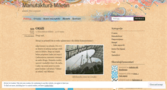 Desktop Screenshot of manufakturamiletin.wordpress.com