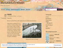 Tablet Screenshot of manufakturamiletin.wordpress.com