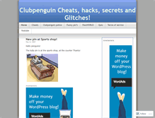 Tablet Screenshot of clubpenguincheatsblog.wordpress.com