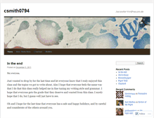 Tablet Screenshot of csmith0794.wordpress.com