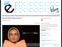 Tablet Screenshot of enochsurfboards.wordpress.com