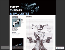 Tablet Screenshot of emptythreatsandepaulettes.wordpress.com