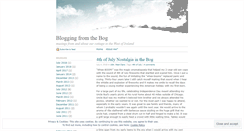 Desktop Screenshot of bloggingfromthebog.wordpress.com