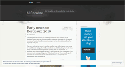 Desktop Screenshot of hdfinewine.wordpress.com
