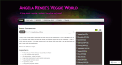 Desktop Screenshot of angelareneesveggieworld.wordpress.com