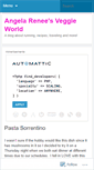 Mobile Screenshot of angelareneesveggieworld.wordpress.com