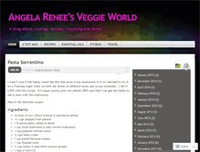 Tablet Screenshot of angelareneesveggieworld.wordpress.com