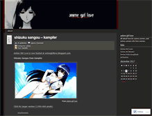 Tablet Screenshot of animegirllove.wordpress.com