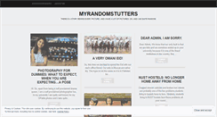 Desktop Screenshot of mystutteringphotography.wordpress.com