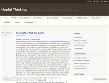 Tablet Screenshot of hopfulthinking.wordpress.com