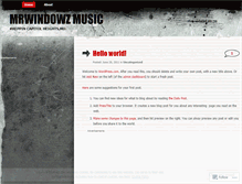 Tablet Screenshot of mrwindowzmusic.wordpress.com