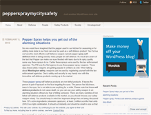 Tablet Screenshot of pepperspraymycitysafety.wordpress.com