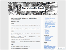 Tablet Screenshot of dasaktuellebiest.wordpress.com