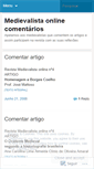 Mobile Screenshot of medievalistaonline.wordpress.com