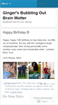 Mobile Screenshot of gingerroels.wordpress.com