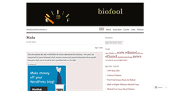 Desktop Screenshot of biofool.wordpress.com