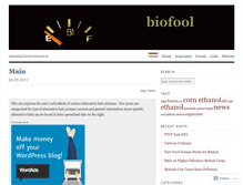 Tablet Screenshot of biofool.wordpress.com