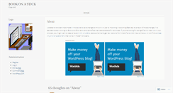 Desktop Screenshot of bookonastick.wordpress.com