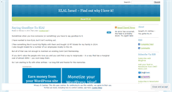 Desktop Screenshot of elalisrael.wordpress.com