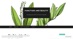 Desktop Screenshot of functionandbeauty.wordpress.com