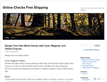 Tablet Screenshot of onlinechecksfreeshipping.wordpress.com