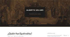 Desktop Screenshot of albsolano.wordpress.com