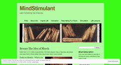 Desktop Screenshot of mindstimulant.wordpress.com