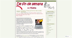 Desktop Screenshot of defindesemanamusica.wordpress.com