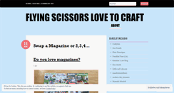 Desktop Screenshot of flyingscissors.wordpress.com