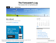 Tablet Screenshot of forecasterslog.wordpress.com