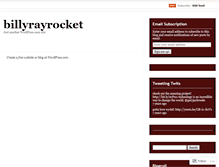 Tablet Screenshot of billyrayrocket.wordpress.com