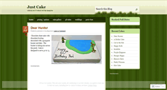Desktop Screenshot of justcake.wordpress.com