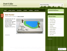 Tablet Screenshot of justcake.wordpress.com
