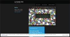 Desktop Screenshot of lafamiliaveliz.wordpress.com