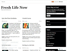 Tablet Screenshot of freshlifenow.wordpress.com